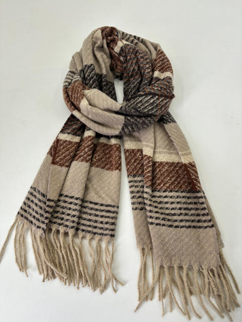 Veckad beige
