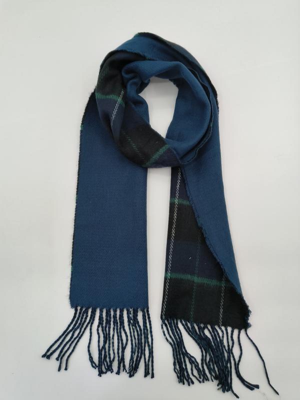 ""Reversibel rutig tartan-halsduk i teal